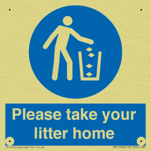 Please take your litter home